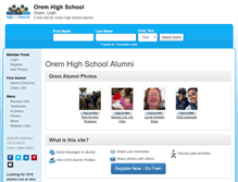 Tablet Screenshot of oremhighschool.net